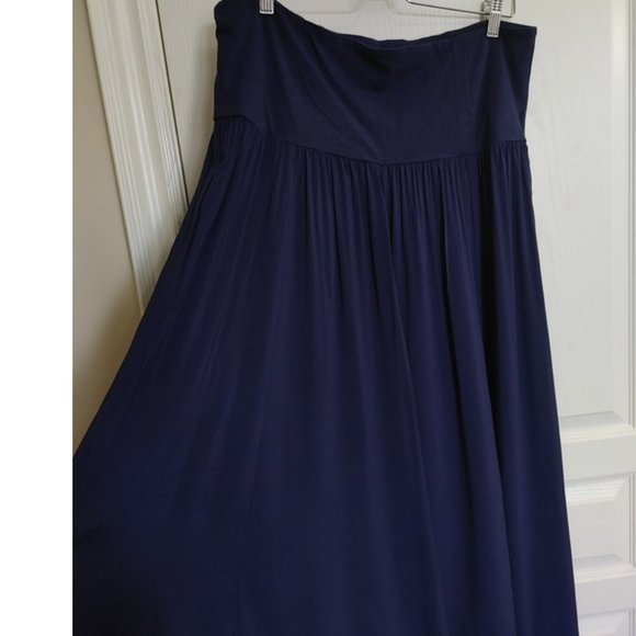 MAMAS&PAPAS LONG FLOWY SKIRT INDIGO COLOR (US 12) - Picture 2 of 5